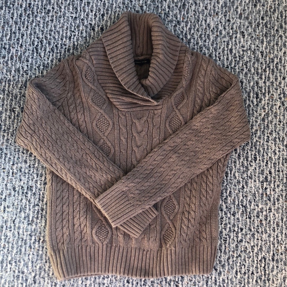 Jean Pierre Brown Turtleneck Sweater